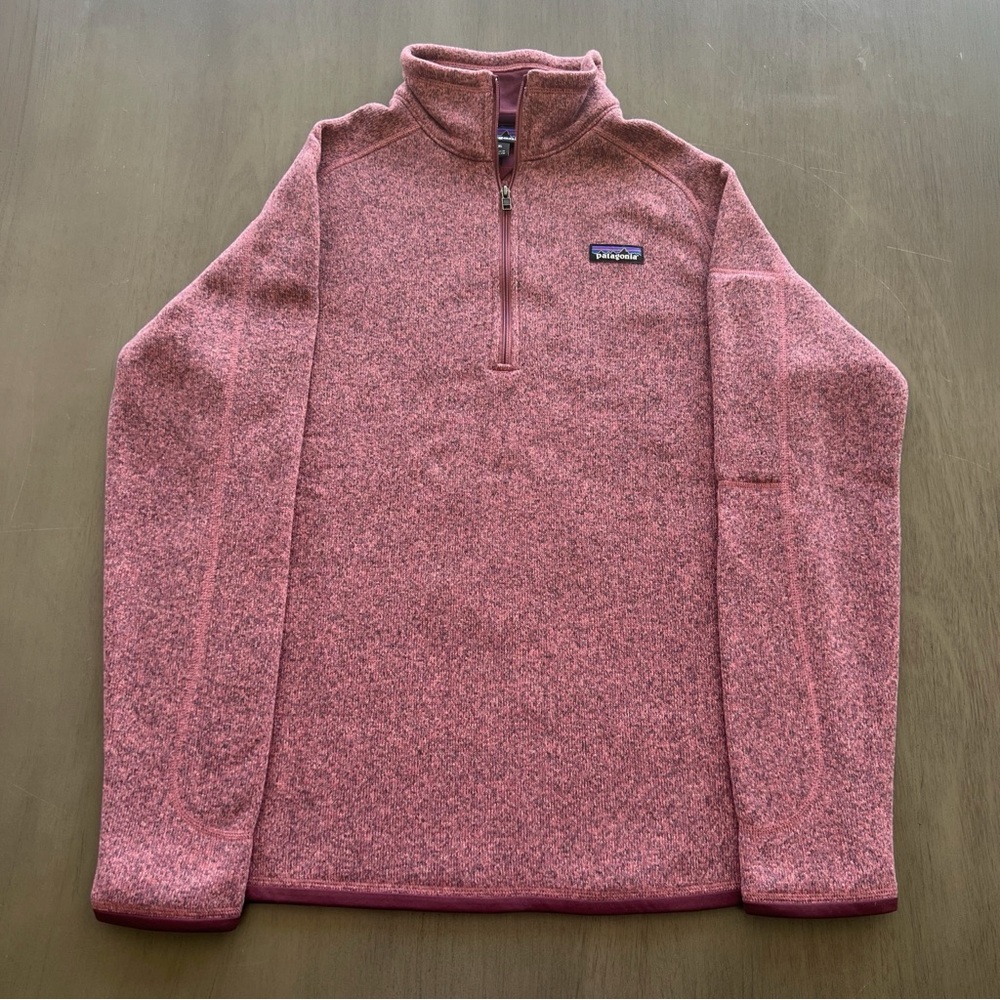 Patagonia Pink Zip Up Sweater Fleece Comfort